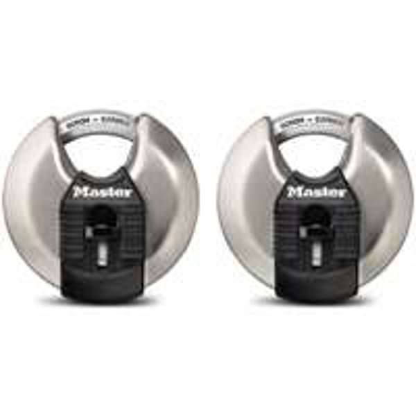 Master Lock M40XT Padlock 2-3/4 In Disc Stainless Steel