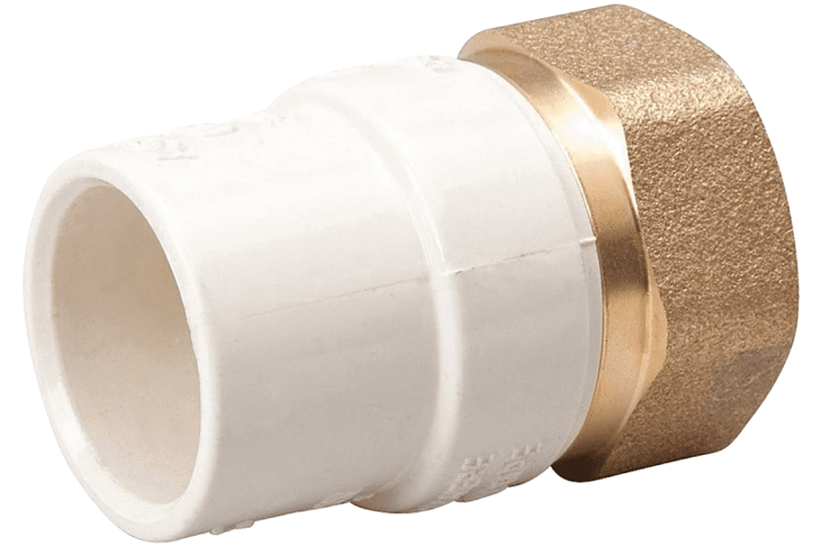 B&K Industries 164-313NL Transition Slip X Br Brass Pipe Adapter 1/2 In Brass