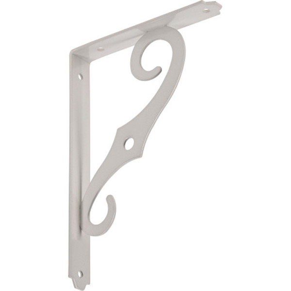 Hillman Group 852165 White Shelf Bracket 8 X 5-1/2 In Antique Ornamental