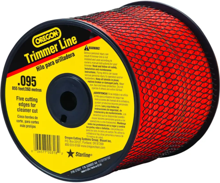 OREGON CUTTING SYSTEMS 37601 Trimmer Line 3 Lb Spool 855 Ft .095 In