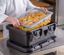 UPCS160110 Black Top Loading Insulated Food Pan Carrier