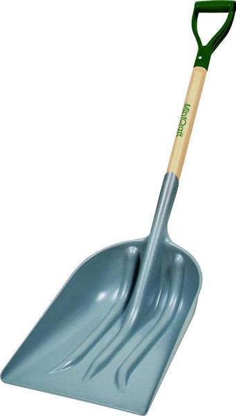Landscapers Select 33279 Grain Scoop Shovel 14X12 with Premium Wide Wood Handle