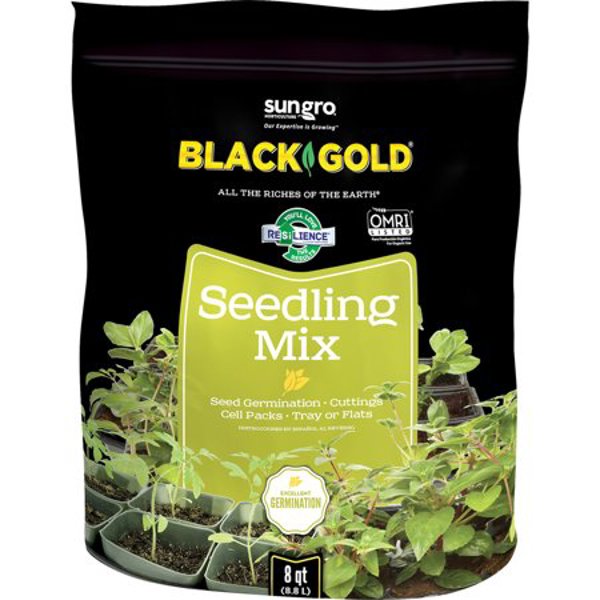 Sun Gro Horticulture DI 14110028QTP Seeding Mix Soil 8 Qt Capacity Natural and Organic Black
