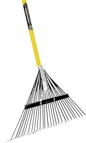 VULCAN 34248 26-Tine Leaf Rake 54 In Steel with Fiberglass Handle