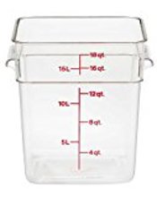 18SFSCW135 18 Qt Square Food Container