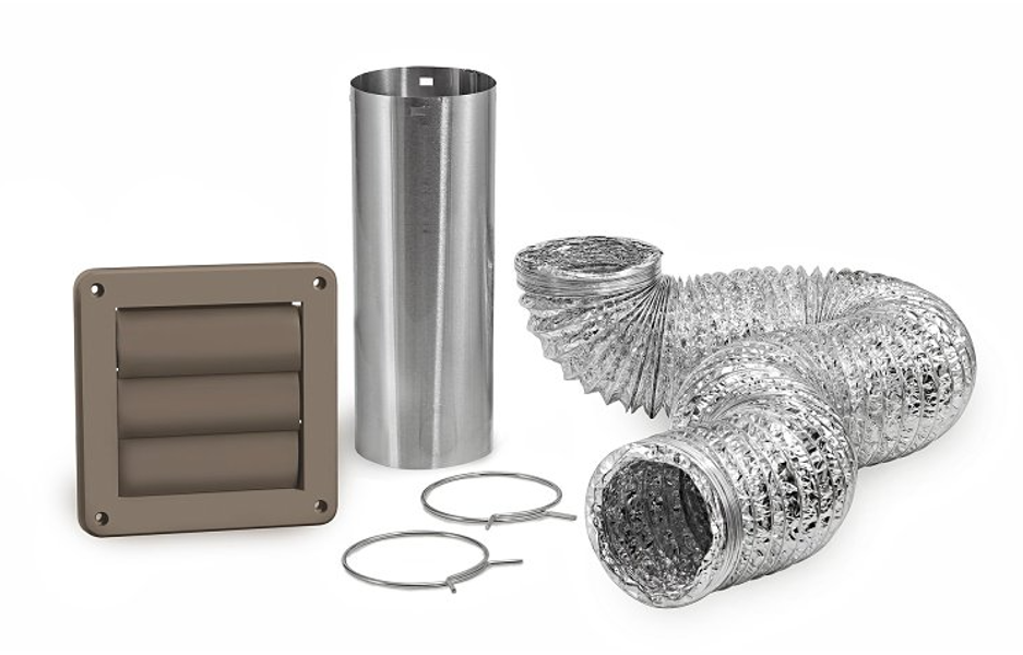 Lambro Industries 1379B Wall Louvered Vent Kit Brown