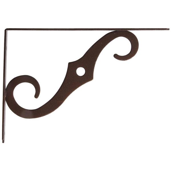 Hillman Group 853019 Antique Bronze Shelf Bracket 10 X 7 In