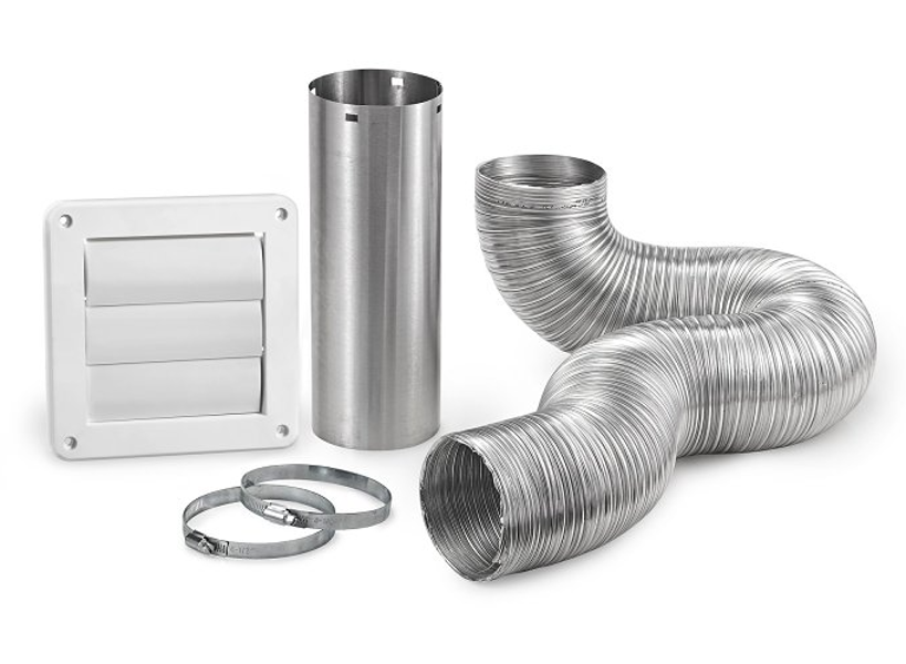 Lambro Industries 313WUL Wall Vent Kit 4x8 In Plastic White