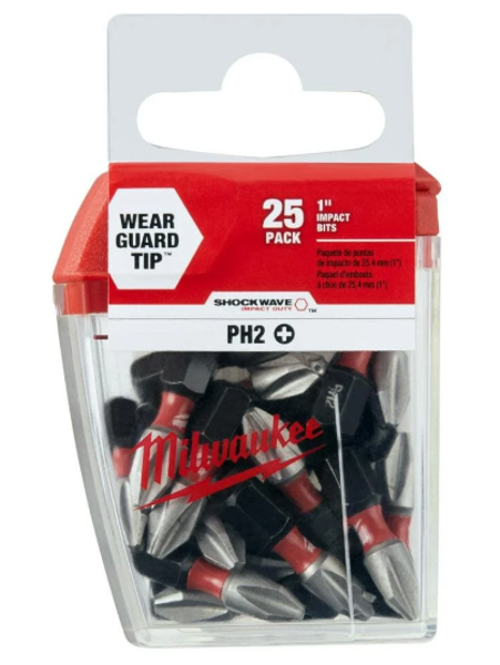 Milwaukee 48-32-4604 Phillips Insert Bit 1 In 1/4 In Shank Hexagon Steel