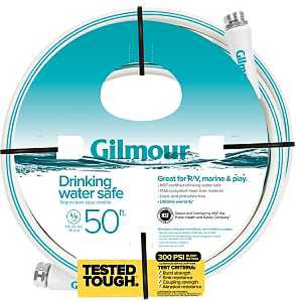 Gilmour MFG 1066004 Marine Hose 5/8 In x 50 Ft 5 Ply White