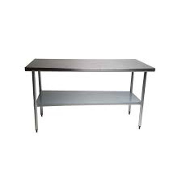H.D. SHELDON HDS TSG4-3036 Table 30x36 Stainless Steel Galvanized Undershelf and Legs