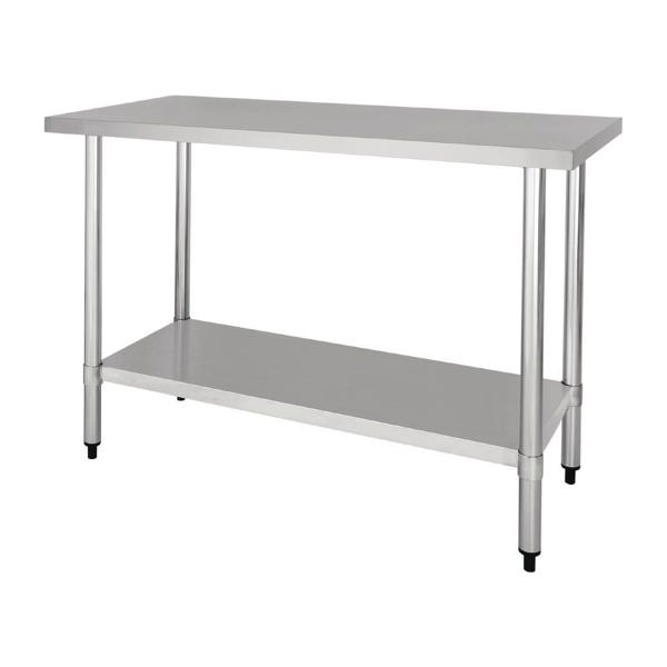 H.D. SHELDON HEAVTSG4-3060 Work Table 60 In X 30 In Stainless Steel Galvanized Under-Shelf and Legs