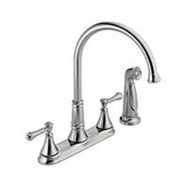 Delta Faucet 2497LF-AR Kitchen Faucet 2-Handle with Side Spray