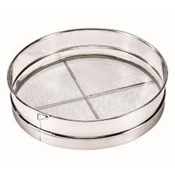 Browne Foodservice 574142 Round Sieve Stainless Steel Rim