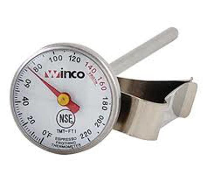 Winco TMT-FT1 Frothing Thermometer 1 In Dial with 5 In Probe