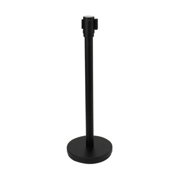 Winco CGS-38K Single Crowd Control System Black Base and Pole
