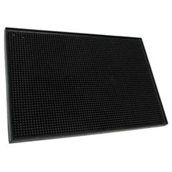 Winco BM-1812K Service Mat 18x12 Black Rubber