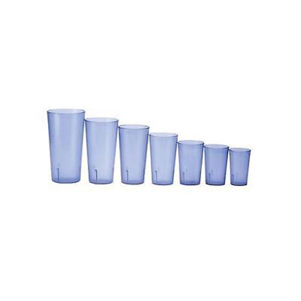 Winco PTP-12B Pebbled Tumbler 12 Oz Blue 12 Pack