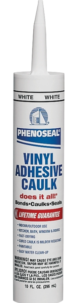 DAP INC 00005 Caulk 10 Oz White Vinyl Adhesive