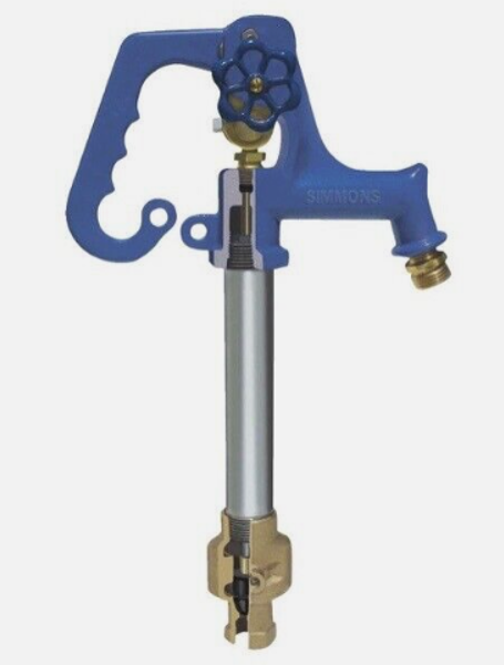 Simmons MFG CO 802LF Yard Hydrant 2 Ft 3/4 In Inlet 3/4 In Outlet 120 PSI Pressure