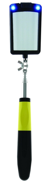 General Tools 80560 Rectangular Inspection Mirror 33 In 2x3 In Glass Telescoping Lighted