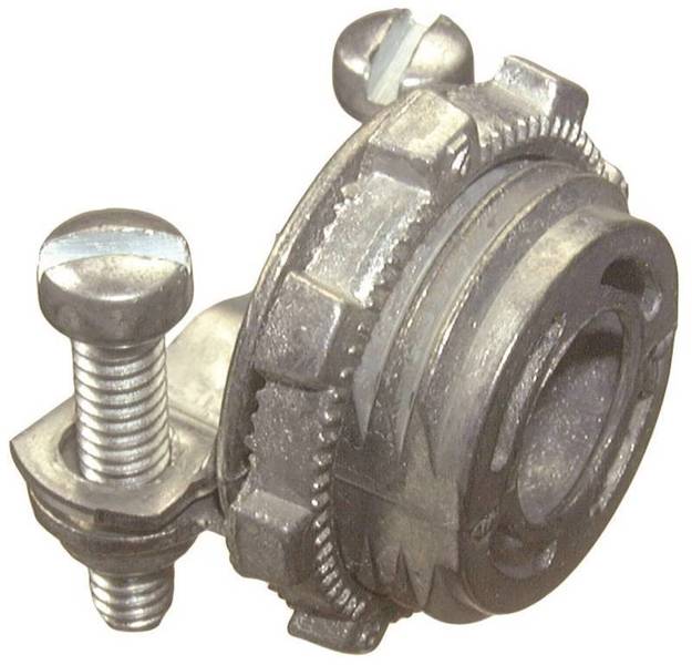 Halex Company 20570 Clamp Connector 3/8 In Flexible Conduit Zinc