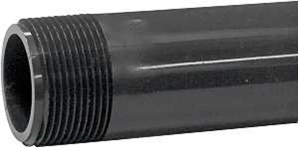 Genova Products PM-114-5 PVC Pipe Nipple 1-1/4 In 5 In Schedule 80 Gray