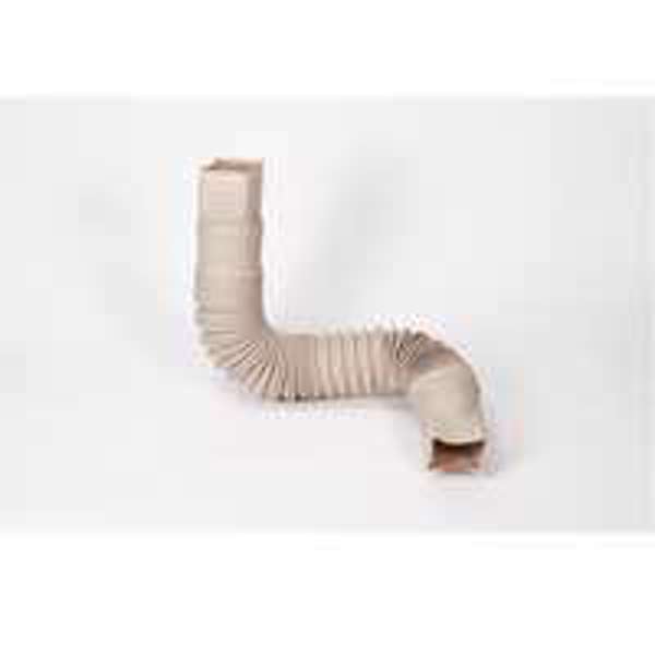 Amerimax Home Products 85014 Flexible Downspout Extension 22 To 55 In Tan Vinyl Gutter Accessories