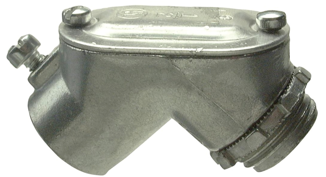 Halex Company 14307 90 Degrees Angle 3/4 In Zinc Pull Elbow EMT