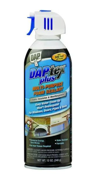 DAP INC 18836 Latex Foam Sealant 12 Oz White