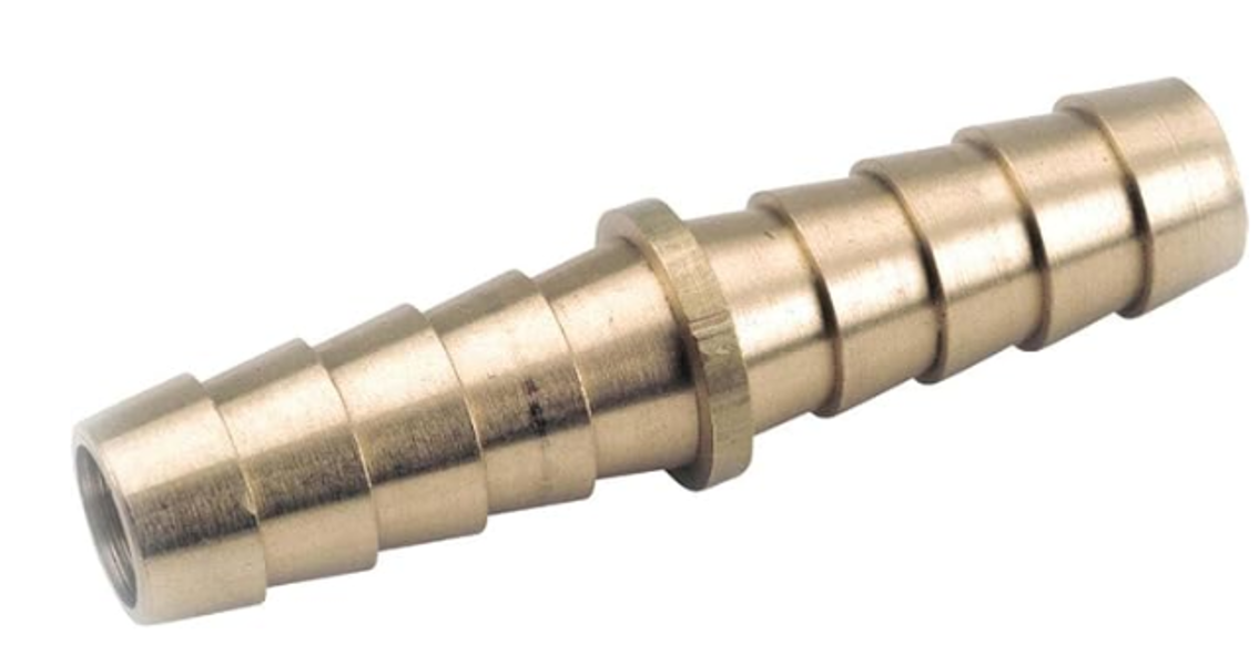Anderson Metal Corp 757014-04 Hose Splicer 1/4 Barb Brass