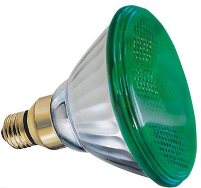 Sylvania Lighting 90426 100W PAR38 Flood Lamp 120V Halogen Green
