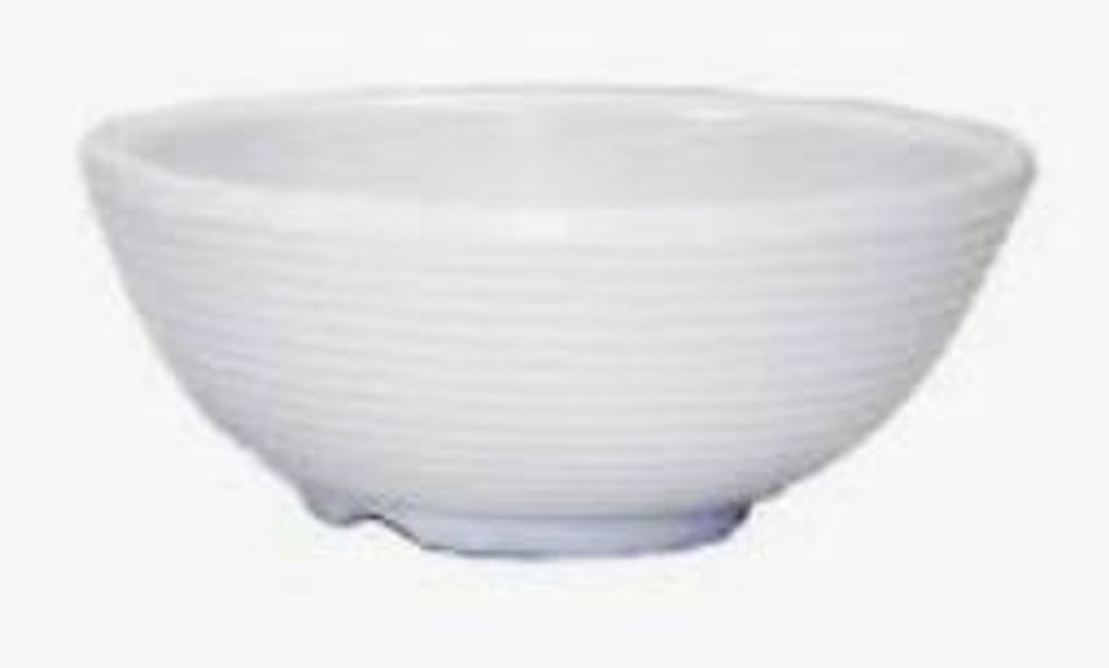 Tablecraft RAM2RW Round Ribbed Ramekin 2 Oz White Melamine