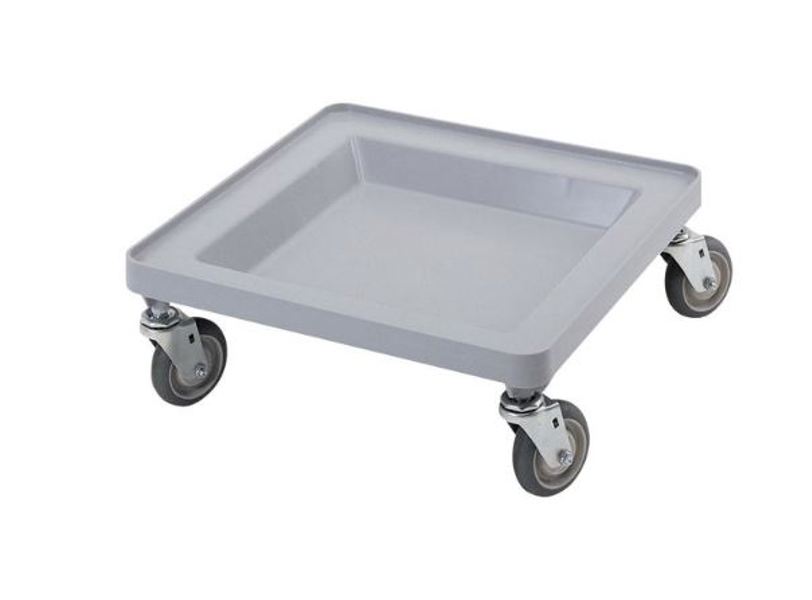 Cambro CDR2020 Dolly Glass Rack Soft Gray Without Handle