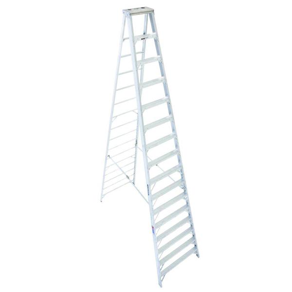 Werner Ladders WER 416 Industrial Ladder 16 Ft Aluminum