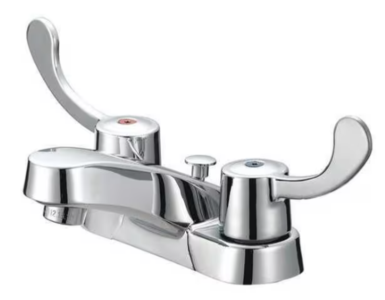B&K Faucets 222-312H Lavatory Faucet Chrome 4 In 2 Handle