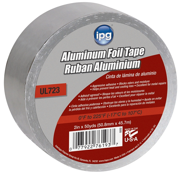 Intertape Polymer Corp 91386 Foil Tape 2 In X 50 Yd With Liner