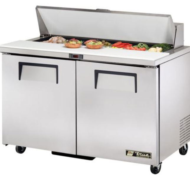 TRUE MFG TSSU-48-12-HC Salad Prep Refrigerator Stainless Steel 2 Doors
