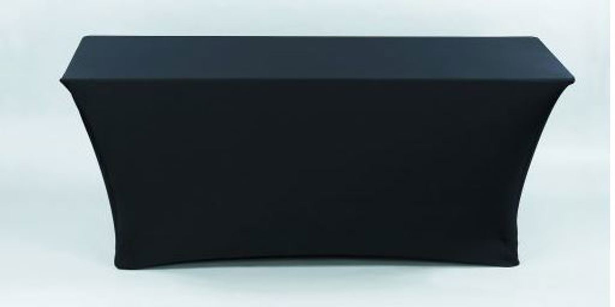 Something Different Linen SDL 6X30BLK Black Table Form 30X72 with Packets for Legs