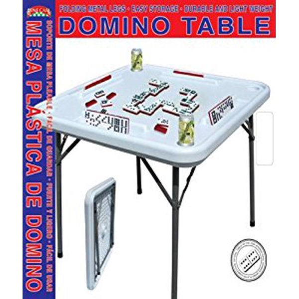MBR Industries BC-90014 Blow-Mold Domino Table 38 In