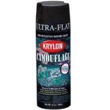 K04290777 12 Oz Flat Camouflage Black Spray Paint