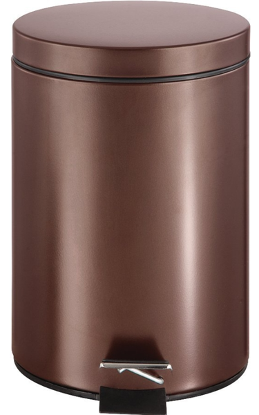 Homebasix LYPO701 Round Trash Can 7 L Capacity Venetian Bronze