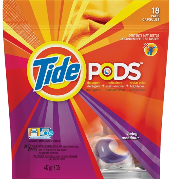 Proctor & Gamble 50954/50957/93120 Tide Liquid Pods 16 Ct Blue Spring Meadow