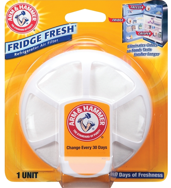 Arm & Hammer 1710 Fridge Air Filter 5.5 Oz White Baking Soda Eliminates Odour