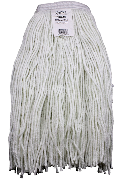 Zephyr Manufacturing 10620L Mop Head 20 Oz Synthetic White