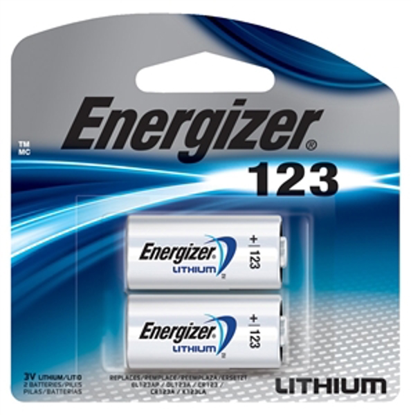 Energizer EL123APB2 Lithium Battery 3V 2 Pack Long Lasting Reliable Power