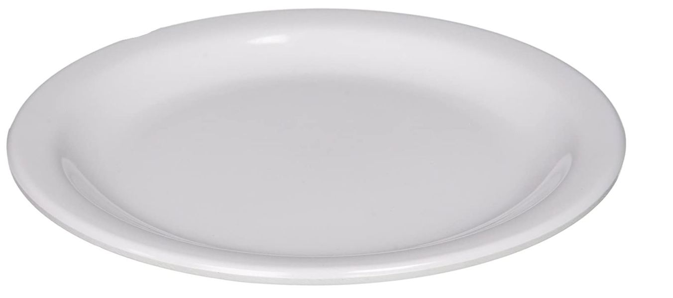 Winco MMPR-8W Round Plate 8 In White Melamine 1 Dz