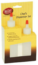 H110204 2 Oz Red Squeeze Dispenser Set