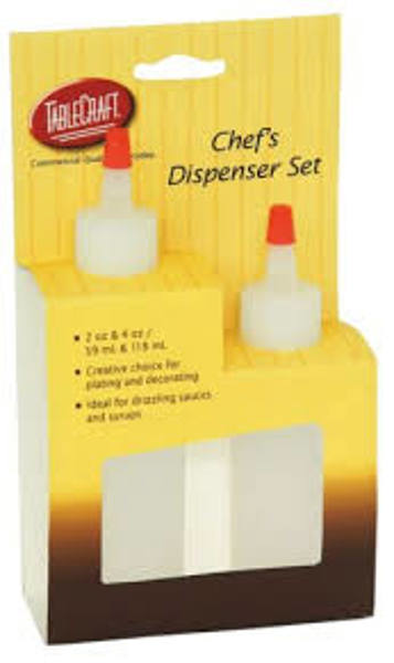 Tablecraft H110204 Squeeze Dispenser 2 Oz Red