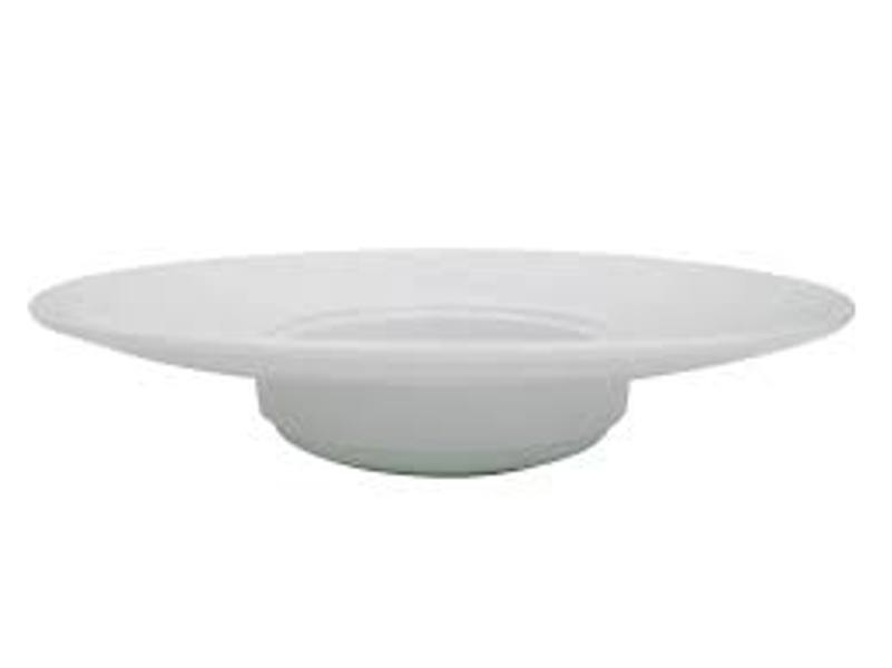 CAC China HMY-123 Wide Rim Pasta Bowl 12 Oz Porcelain White